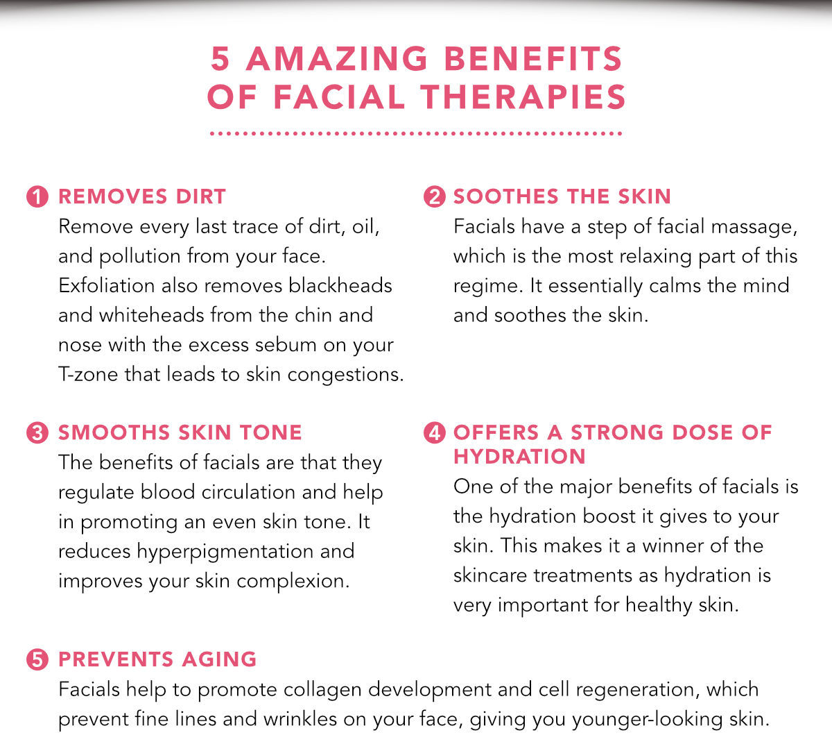 5 Amazing Benefits of Facial Therapies